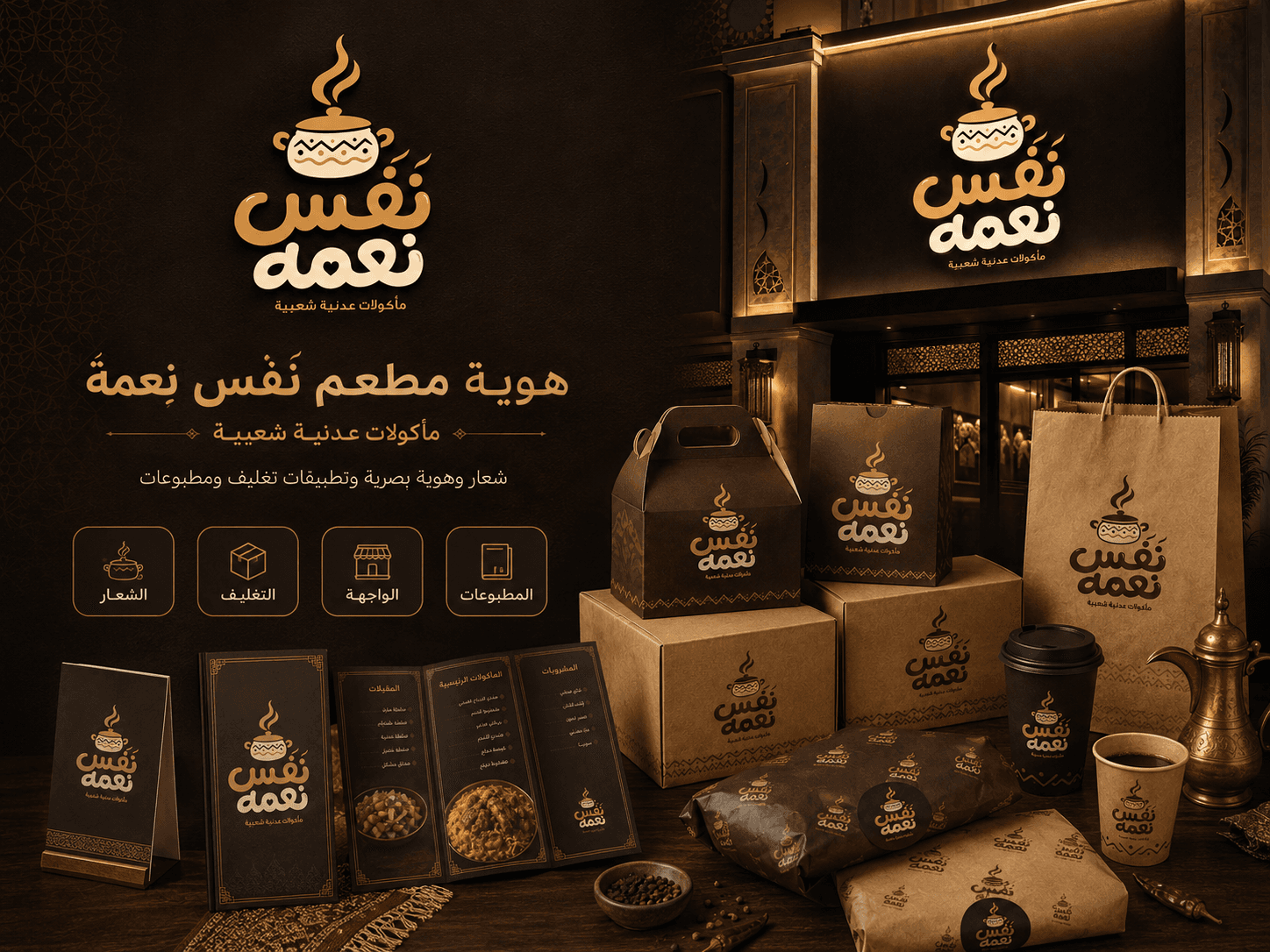 هوية مطعم نَفَس نِعمة