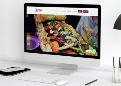 تصميم موقع كافيه الريم